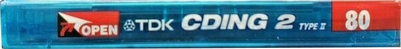 Compact Cassette TDK CDing 2 80 "CD2-80T" Type II Chrome 1999 Japan