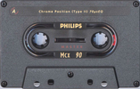 Compact Cassette Philips MCX Master 90 Type II Chrome 1990 Europe