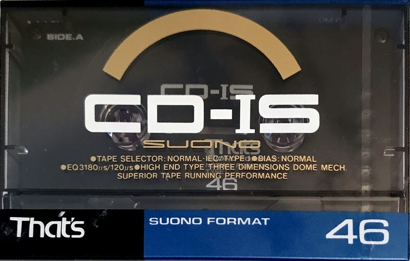 Compact Cassette Thats CD-IS 46 Type I Normal 1988 Japan
