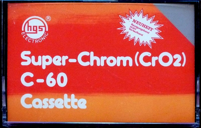 Compact Cassette HGS Electronic 60 Type II Chrome 1978 Germany