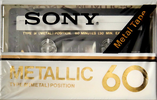 Compact Cassette Sony Metallic 60 Type IV Metal 1978 Japan