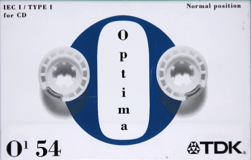 Compact Cassette TDK Optima 54 "O1" Type I Normal 1997 Europe
