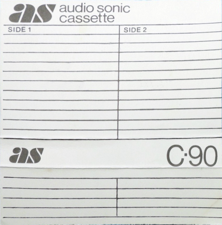 Compact Cassette Audio Sonic 90 "white" Type I Normal Europe