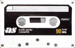 Compact Cassette Audio Sonic 90 "white" Type I Normal Europe