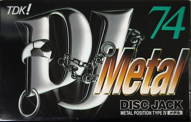 Compact Cassette TDK DJ Metal Disc Jack 74 "DJM-74S" Type IV Metal 1997 Japan