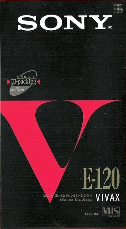 VHS, Video Home System Sony V 120 Type I Normal 1994 Europe