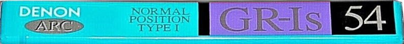 Compact Cassette Denon GR-Is 54 Type I Normal 1992 Japan