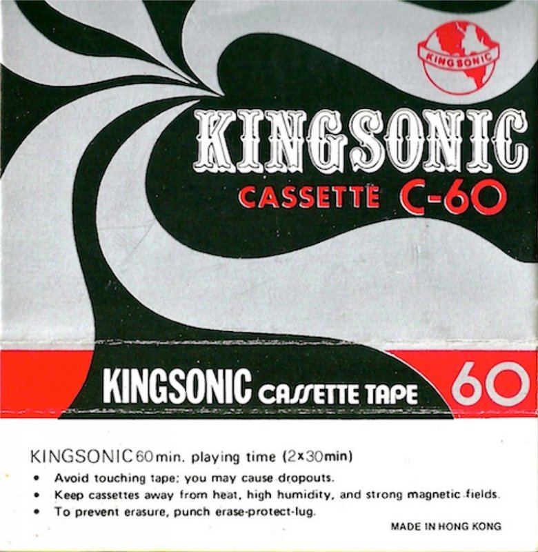 Compact Cassette Kingsonic 60 Type I Normal 1978 Hong Kong