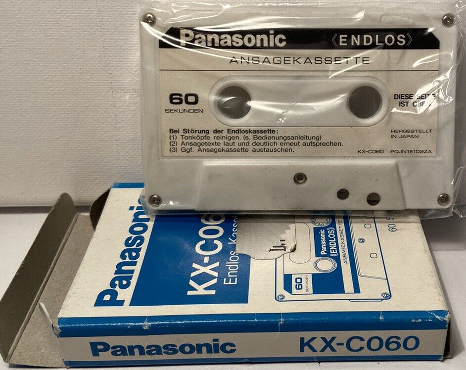 Compact Cassette Panasonic 1 "KX-C060" Endless Cassette Germany