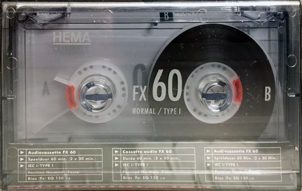 Compact Cassette Hema FX 60 Type I Normal 1996 Netherlands