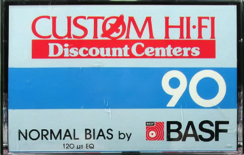 Compact Cassette Costum Hi Fi 90 "Discount Centers" Type I Normal USA