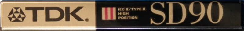 Compact Cassette TDK SD 90 Type II Chrome 1990 North America