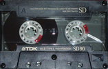 Compact Cassette TDK SD 90 Type II Chrome 1990 North America