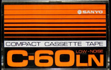 Compact Cassette Sanyo LN 60 Type I Normal 1976 Japan