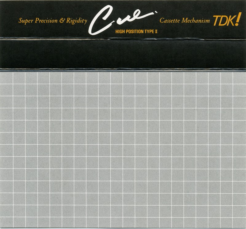 Compact Cassette TDK CUE 46 "CUE-46B" Type II Chrome 1988 Japan