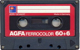 Compact Cassette AGFA Ferrocolor 60+6 Type I Normal 1979 Europe