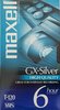 VHS, Video Home System Maxell GX-Silver 120 "T-120 GX-(S)" Type I Normal 1998 North America