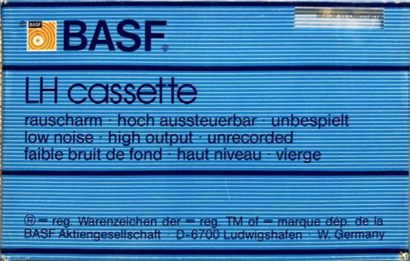 Compact Cassette BASF LH 90 Type I Normal 1983 Europe