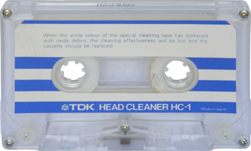 Compact Cassette TDK "HC-1" Cleaning Cassette 1982 Worldwide