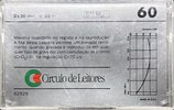 Compact Cassette Circulo de Leitores 60 "Cromio CR" Type II Chrome Portugal
