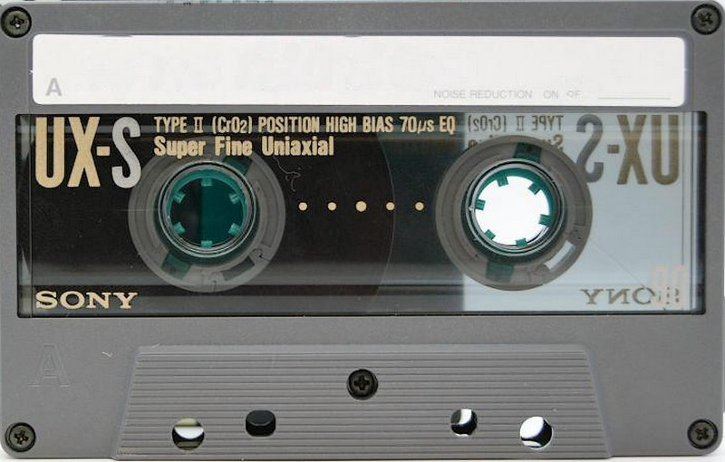Compact Cassette Sony UX-S 90 "UX-S90c" Type II Chrome 1990 Europe