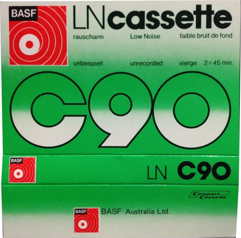 Compact Cassette BASF 90 Type I Normal 1975 Australia