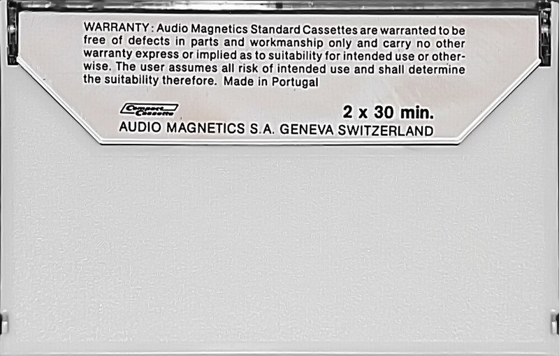 Compact Cassette Audio Magnetics Standard 60 Type I Normal 1975 Europe