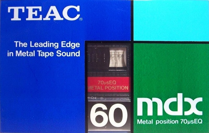 Compact Cassette Teac MDX 60 Type IV Metal 1985 Japan