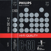 Compact Cassette Philips Chromium 60 "Hi-Fi Quality" Type II Chrome 1975 Europe