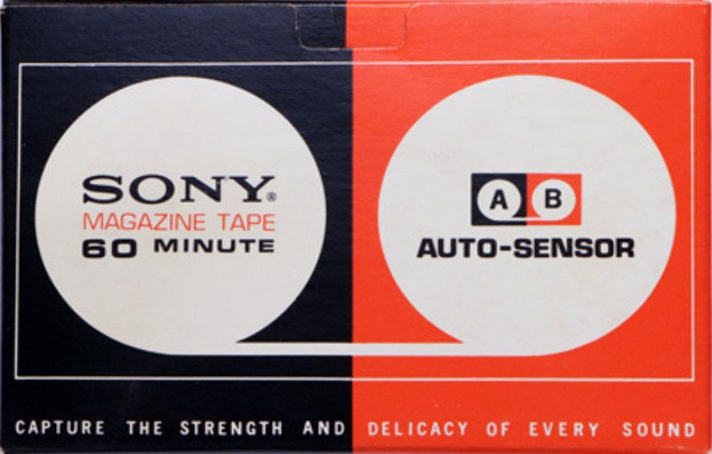 Compact Cassette Sony Auto-Sensor 60 Type I Normal 1970 Japan