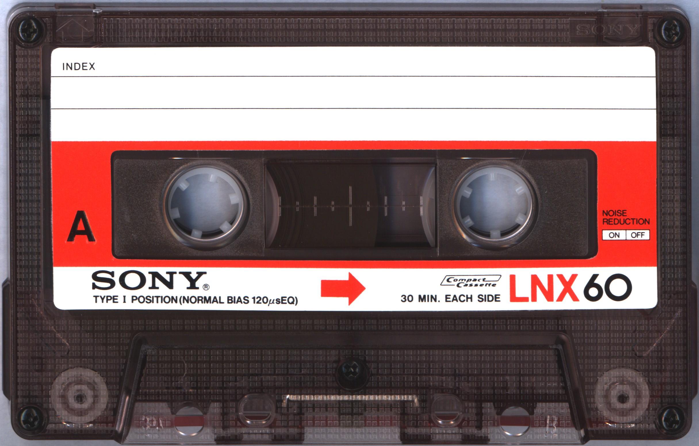 Compact Cassette Sony LNX 60 Type I Normal 1983 USA