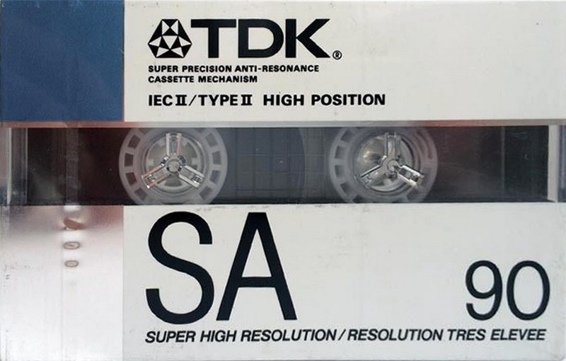 Compact Cassette TDK SA 90 Type II Chrome 1988 North America