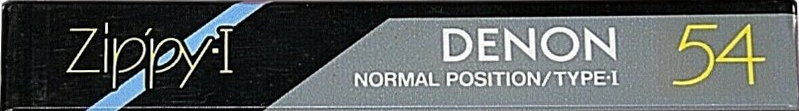 Compact Cassette Denon Zippy-I 54 "RD-R54" Type I Normal 1988 Japan