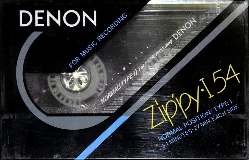 Compact Cassette Denon Zippy-I 54 "RD-R54" Type I Normal 1988 Japan