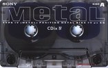 Compact Cassette Sony CDix IV 60 "C-60CDX4E" Type IV Metal 1997 Japan