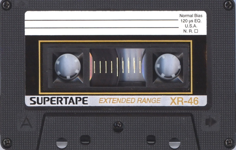 Compact Cassette SUPERTAPE XR 46 Type I Normal 1988 USA