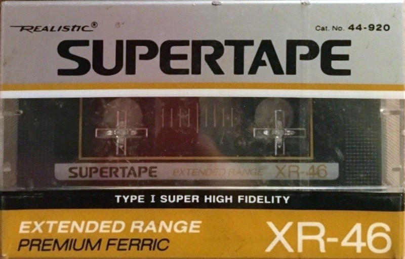 Compact Cassette SUPERTAPE XR 46 Type I Normal 1988 USA
