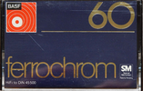 Compact Cassette BASF Ferrochrom 60 Type III Ferro Chrome 1974 Europe