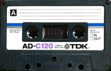 Compact Cassette TDK AD 120 Type I Normal 1979 Europe, USA