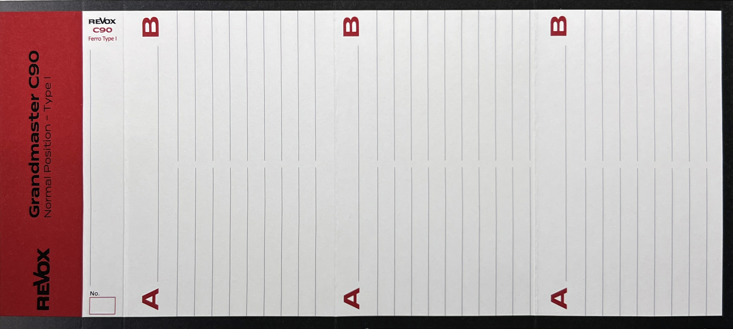 Compact Cassette Revox Grandmaster 90 Type I Normal 2026 Worldwide