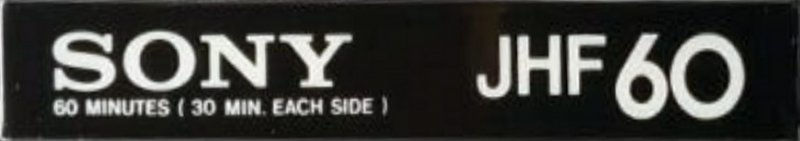 Compact Cassette Sony JHF 60 Type II Chrome 1979 Japan