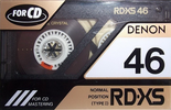 Compact Cassette Denon RD-XS 46 "RD-XS46P" Type I Normal 1990 Japan