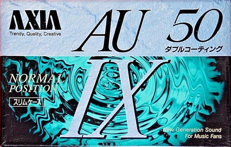 Compact Cassette AXIA AU-Ix 50 "AU1X A 50" Type I Normal 1992 Japan