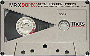 Compact Cassette Thats MR-X Pro 90 Type IV Metal 1984 Europe