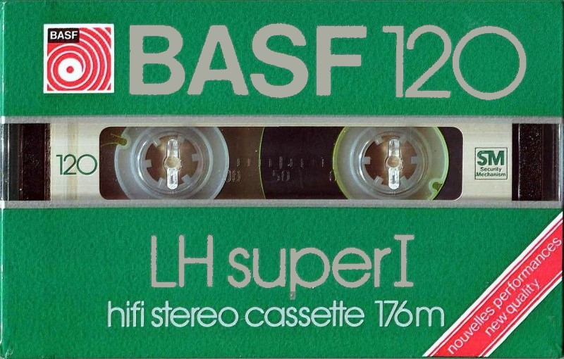 Compact Cassette BASF LH Super I 120 "LH Super I" Type I Normal 1982 Europe