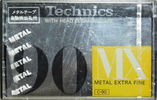 Compact Cassette Technics MX 90 "RT-90MX" Type IV Metal 1979 Japan