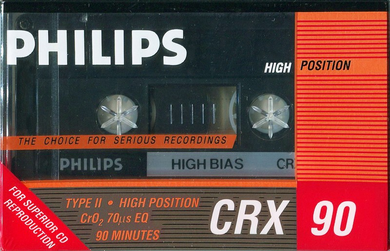Compact Cassette Philips CRX 90 Type II Chrome 1987 North America