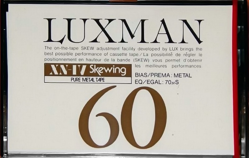 Compact Cassette Luxman XN-IV 60 Type IV Metal 1983 Worldwide