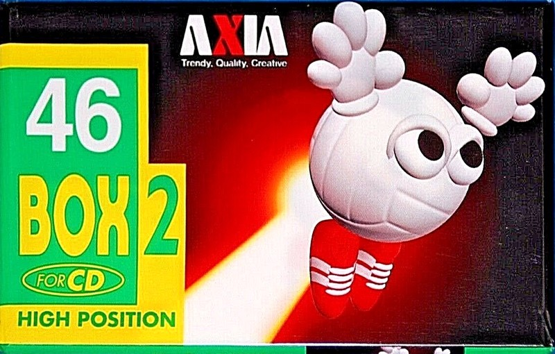 Compact Cassette AXIA Box 2 46 "BOX2B 46" Type II Chrome 1996 Japan