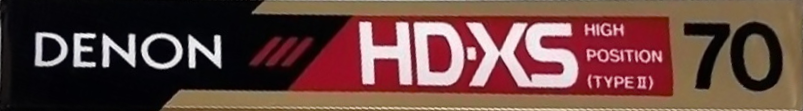 Compact Cassette Denon HD-XS 70 "HD-XS70P" Type II Chrome 1989 Japan